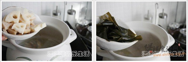 莲藕海带鱼汤的做法