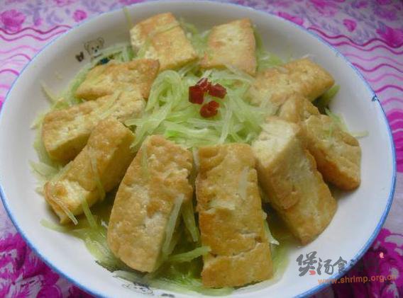 萝卜丝炖豆腐的做法