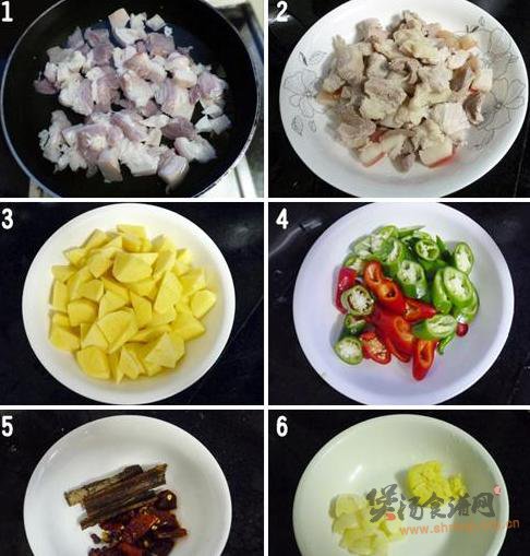 五花腩炖土豆的做法