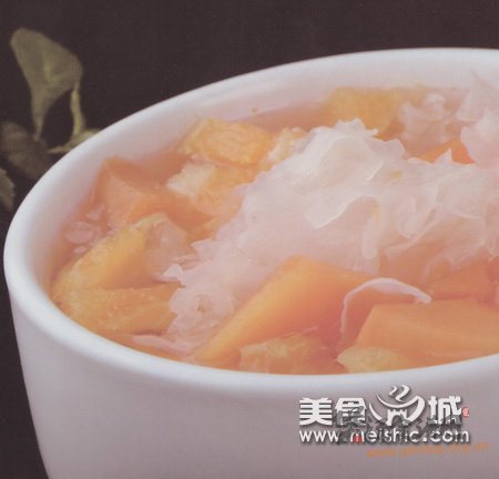 香橙芒果银耳糖水的做法