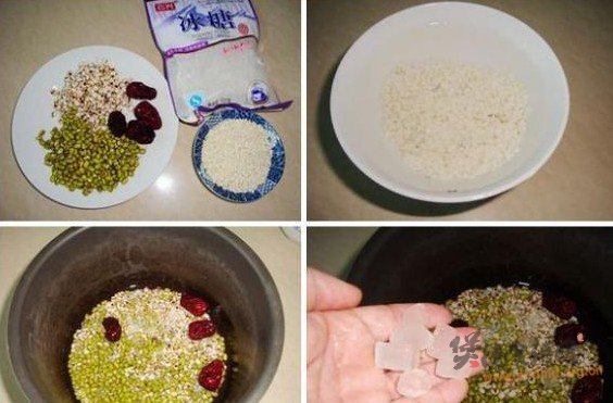绿豆薏米大枣粥的做法