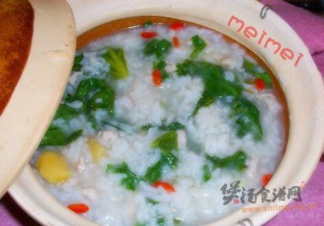 生菜姜片粥的做法