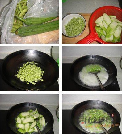 毛豆丝瓜汤的做法