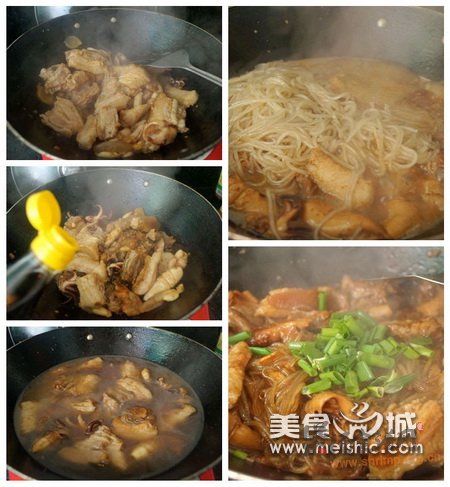 红烧鱿鱼粉丝煲的做法