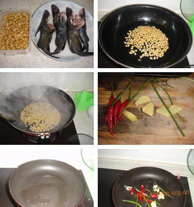 昂刺鱼炖黄豆的做法