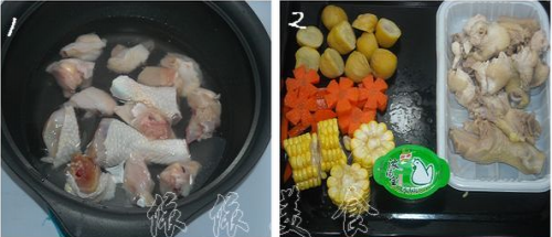 香浓栗子鸡汤的做法