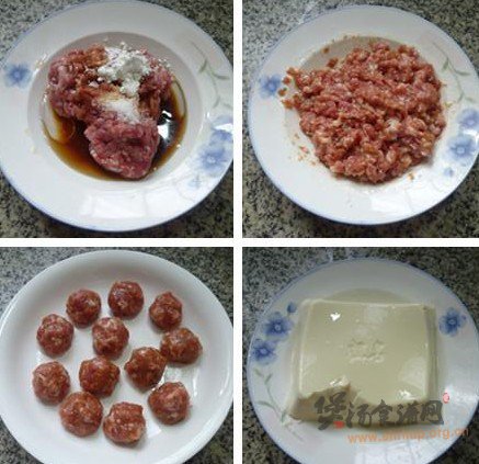 肉丸子豆腐汤的做法