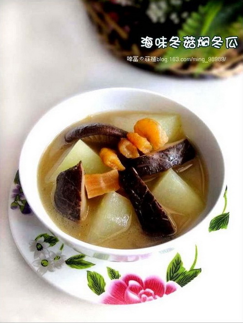海味冬菇焖冬瓜的做法