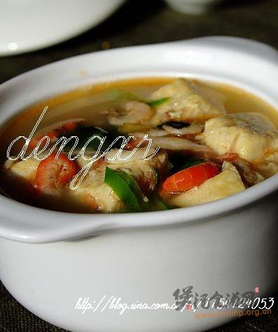 小白虾炖豆腐的做法