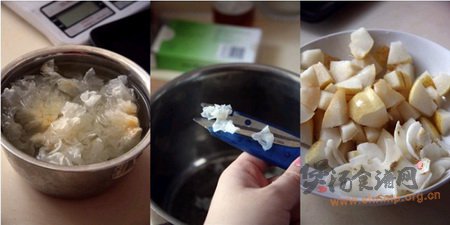 雪梨银耳百合糖水的做法