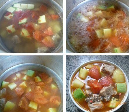 排骨杂蔬汤的做法