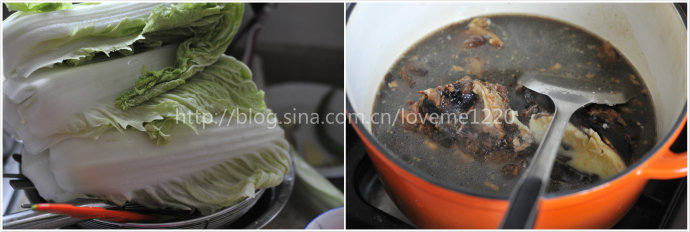 冬季烫煲牛肉粉条白菜煲的做法