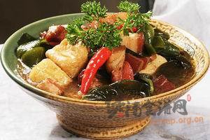 海带炖肉的做法