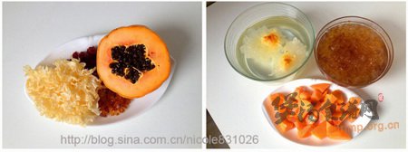 桃胶银耳木瓜羹的做法
