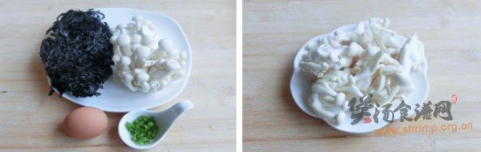 紫菜鲜菇汤的做法
