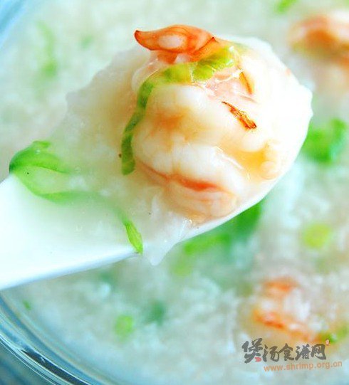 生滚虾球粥的做法