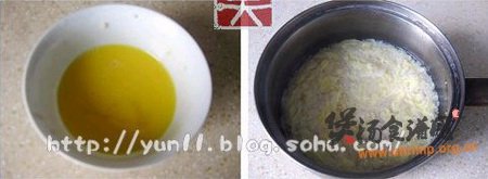 酒糟蛋花羹的做法