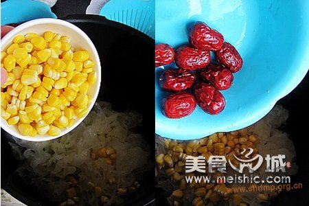 珍珠玉米银耳羹的做法