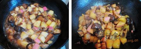 卞萝卜香菇炖肉的做法
