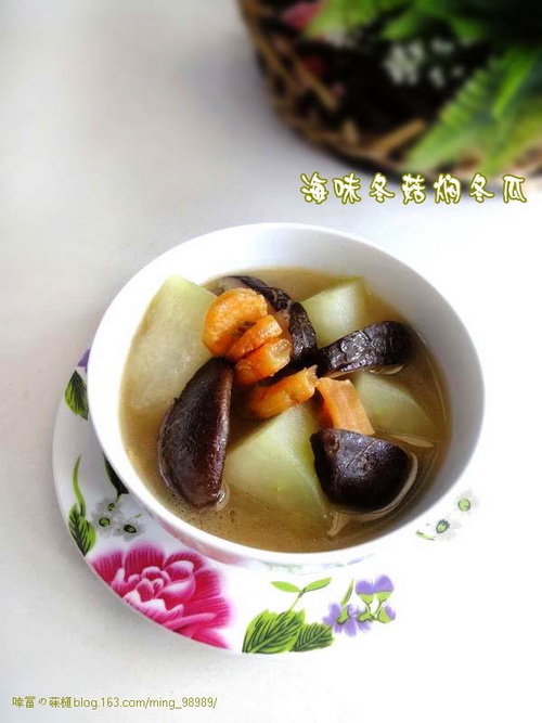 海味冬菇焖冬瓜的做法