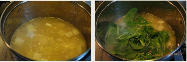 时蔬豆腐汤的做法