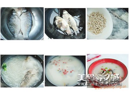 奶白鲫鱼薏米汤的做法