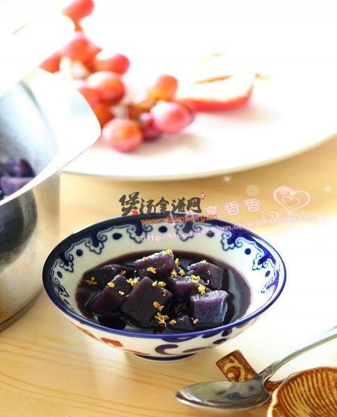 桂花紫薯汤的做法