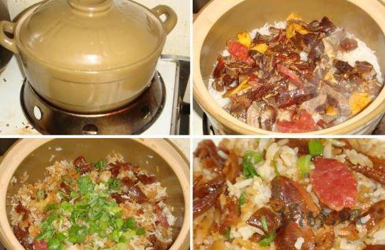 腊鸡煲仔饭的做法