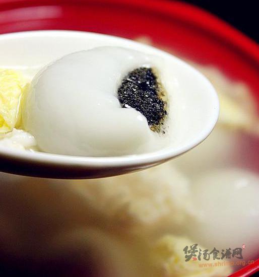 蛋花汤圆炖酒酿的做法