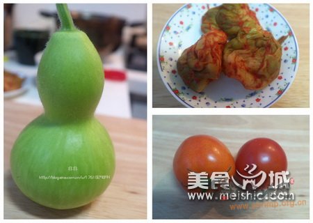 葫芦番茄榨菜汤的做法