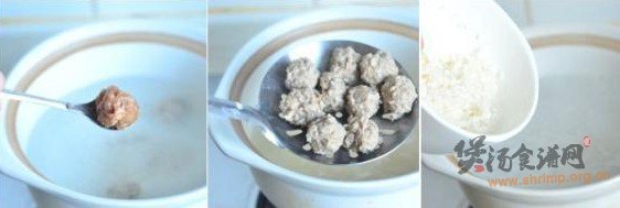 西兰花肉丸粥的做法