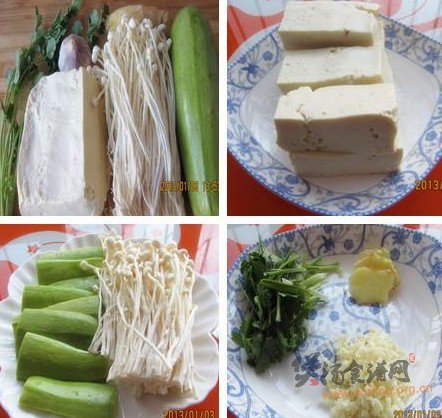 西葫芦豆腐煲的做法