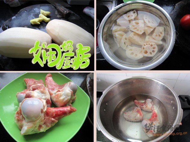 莲藕大骨汤的做法