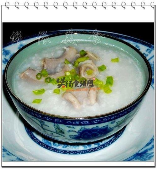 粉肠粥的做法