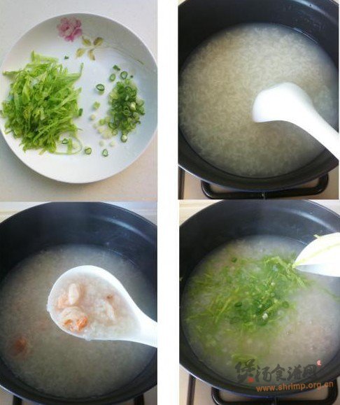 生滚虾球粥的做法
