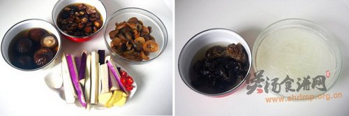 五福素斋煲的做法
