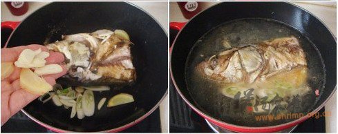 铁锅鱼头炖豆腐的做法