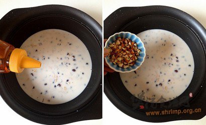 奶香红豆燕麦粥的做法