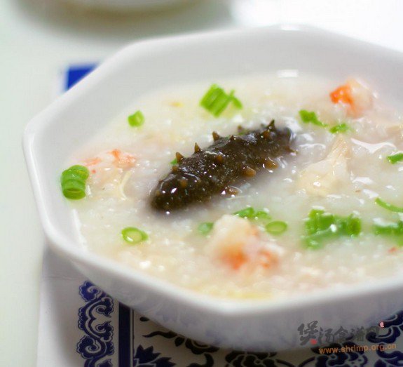 海参三鲜粥的做法