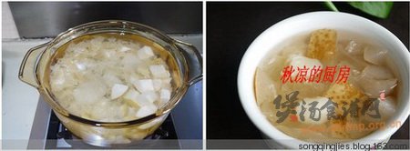 马蹄雪梨银耳汤的做法
