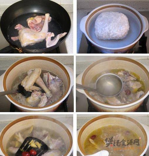 通草炖鸡的做法