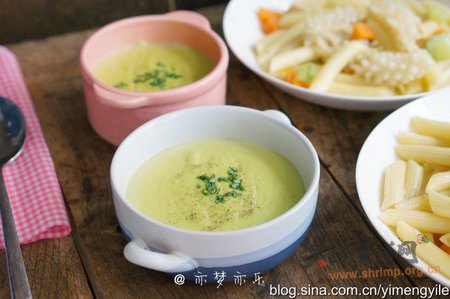 奶香豌豆浓汤的做法