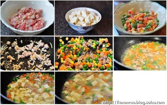 什锦豆腐羹的做法