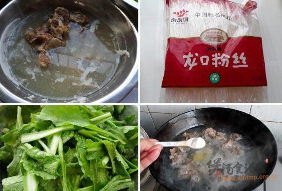 青菜粉丝排骨汤的做法