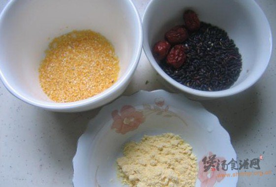 黑米小米渣粥的做法