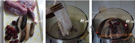 海参麻鸭汤的做法