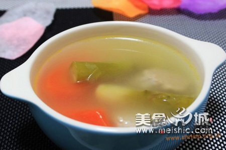 芦笋根瘦肉汤的做法