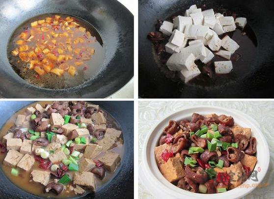 肥肠豆腐煲的做法