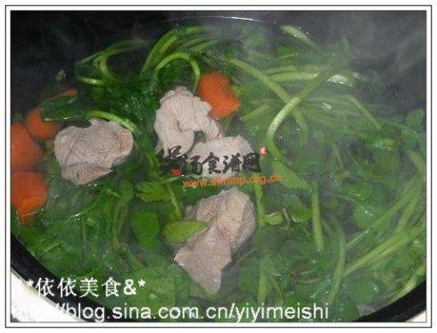 西洋菜蜜枣猪腱肉汤的做法