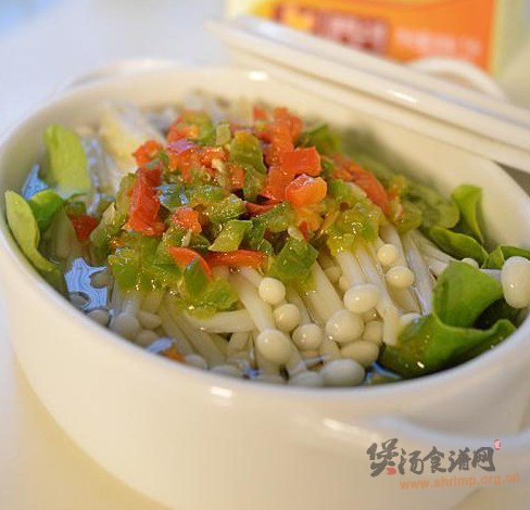上汤金针菇的做法